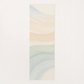 Boho Waves Mindful Calming Minimalist ヨガマット (裏面)
