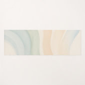 Boho Waves Mindful Calming Minimalist ヨガマット (正面(横))