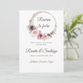 Boho Wedding日付を保存 (スタンド正面)