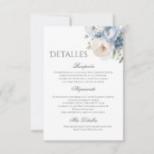 Boho Wedding Details in Spanish サンキューカード (正面)