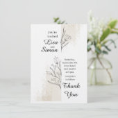 boho wedding invitation 招待状 (スタンド正面)