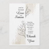 boho wedding invitation 招待状 (正面)