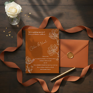 Boho Wedding Invitation 招待状