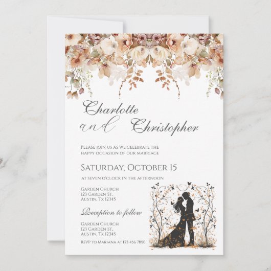 Boho Wedding Invitation 招待状 (正面)