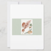 Boho Wedding Invitation | Terracotta Pampas Grass  (正面)