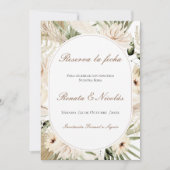 Boho Wedding Save the Date (正面)