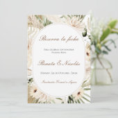 Boho Wedding Save the Date (スタンド正面)