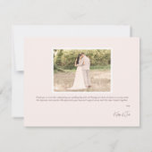 Boho Wedding Thank You Card サンキューカード (裏面)