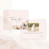 Boho Wedding Thank You Card サンキューカード