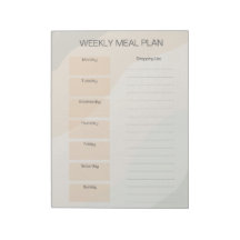 Boho Weekly Meal Planメモ帳
