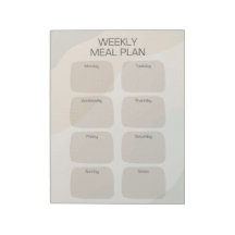 Boho Weekly Meal Planメモ帳