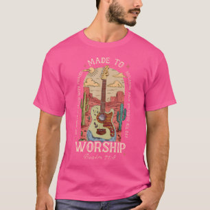 Boho Western Christian Guitar Westを崇拝するために作られる Tシャツ