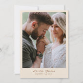 Boho Western Cowboy Illustration Wedding セーブザデート (裏面)