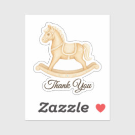 Boho Western Rocking Horse Vinyl Decal Sticker シール