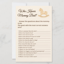 Boho Western Rocking Horse Who Knows Mommy game