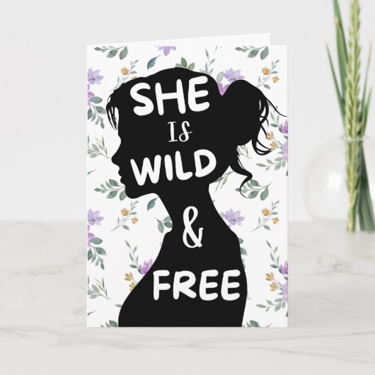 Boho Whimsical Greeting Card カード (正面)