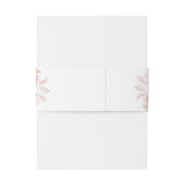 Boho White and Pink Roses 結婚's 招待状ベリーバンド (裏面例)