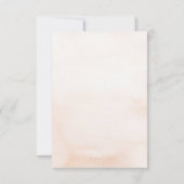 Boho White Orchids Pampas Grass Wedding 出欠カード (裏面)