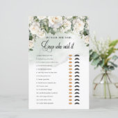 Boho White Roses Greenery金ゴールドと言った (スタンド正面)