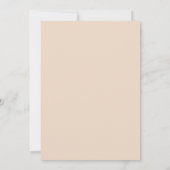 Boho Wild Flowers Save the Date Card | Minimalist セーブザデート (裏面)