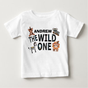 Boho Wild One 1歳の誕生日パーティー ベビーTシャツ