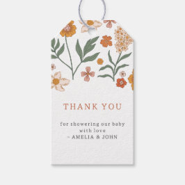 Boho Wildflowerありがとう ギフトタグ