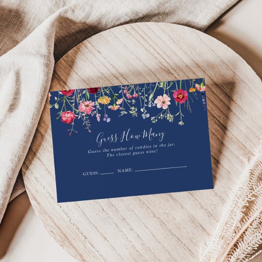 Boho Wildflowerはゲームカードの数を推測 名刺