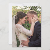 Boho Wildflowerエレガントの写結婚真 招待状 (裏面)