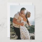 Boho Wildflowerエレガントフローラ結婚の写真 セーブザデート (裏面)