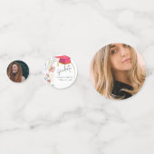 Boho WIldflower卒業パーティー コンフェッティ (正面)