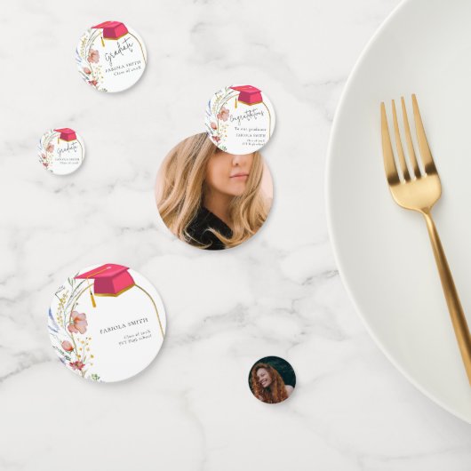 Boho WIldflower卒業パーティー コンフェッティ (グループ)