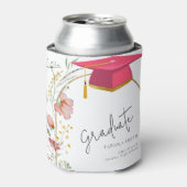 Boho WIldflower卒業パーティー 缶クーラー (缶正面)
