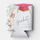 Boho WIldflower卒業パーティー 缶クーラー (裏面)