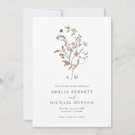 Boho Wildflower日付を保存 セーブザデート