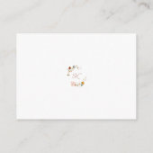 Boho Wildflower素朴フローラRSVPカード エンクロージャーカード (裏面)