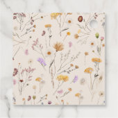 Boho Wildflower'結婚s Thank You Giftラベル フェイバータグ (裏面)