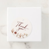 Boho Wildflower赤ちゃんシャワーありがとう フェイバータグ (インサイチュ)