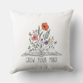 Boho Wildflower and Bookで心を育てる クッション (裏面)