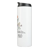 Boho Wildflower and Bookで心を育てる タンブラー (回転右)