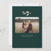 Boho Wildflower Archフォトクリスマス シーズンカード (裏面)