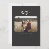 Boho Wildflower Archフォトクリスマス シーズンカード (裏面)