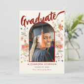 Boho Wildflower Arch大学院写真スクリプト 案内状 (スタンド正面)