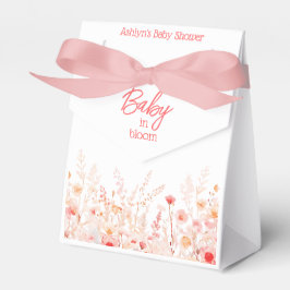 Boho Wildflower Baby in Bloom GIrl Baby Shower フェイバーボックス