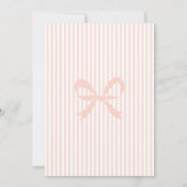 Boho Wildflower Baby in Bloom GIrl Baby Shower 招待状 (裏面)