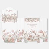 Boho Wildflower Baby Shower フェイバーボックス (見開き)