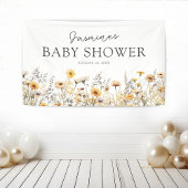 Boho Wildflower Baby Shower 横断幕