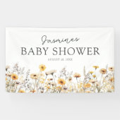 Boho Wildflower Baby Shower 横断幕 (横)