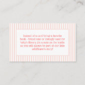 Boho Wildflower Baby Shower Books for Baby エンクロージャーカード (裏面)