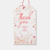 Boho Wildflower Baby Shower Thank You Favor  ギフトタグ (正面)