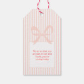 Boho Wildflower Baby Shower Thank You Favor  ギフトタグ (裏面)